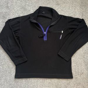 Patagonia Black & Blue Quarter Zip Fleece